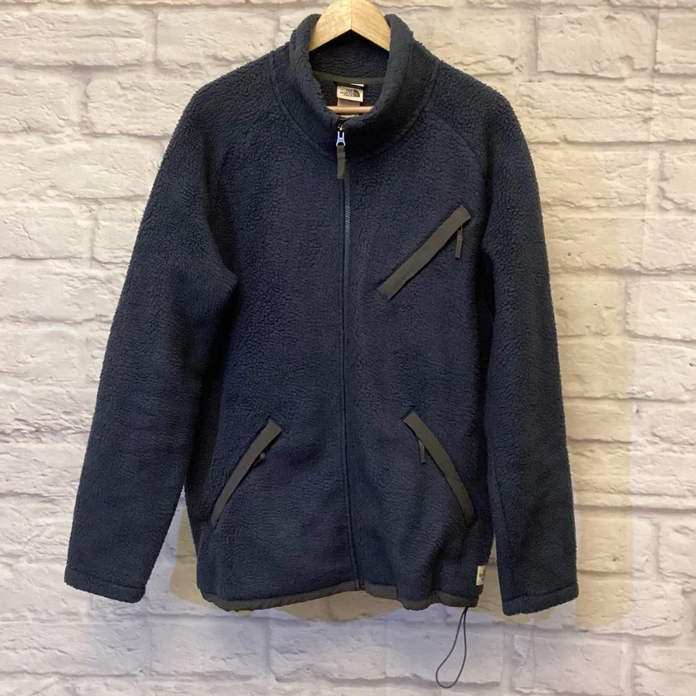 The North Face XL Cragmont Fleece Men’s Jacket Full Zip Blue Gray